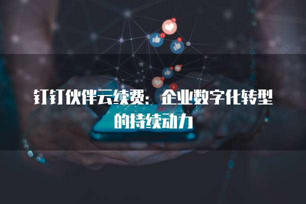 钉钉伙伴云续费:企业数字化转型的持续动力