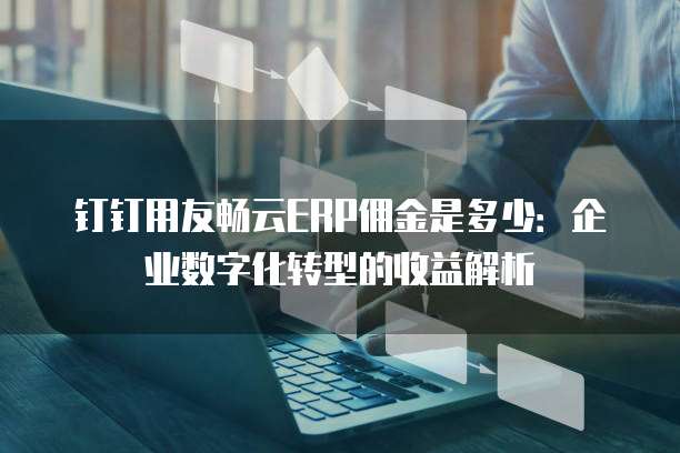 钉钉用友畅云ERP佣金是多少:企业数字化转型的收益解析