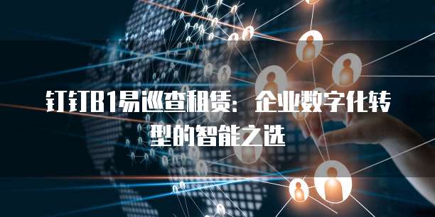钉钉B1易巡查租赁:企业数字化转型的智能之选