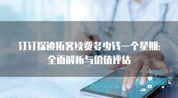 钉钉探迹拓客续费多少钱一个星期：全面解析与价值评估