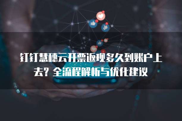 钉钉慧穗云开票返现多久到账户上去?全流程解析与优化建议
