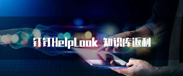 钉钉HelpLook 知识库返利