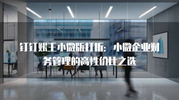 钉钉账王小微版打折:小微企业财务管理的高性价比之选