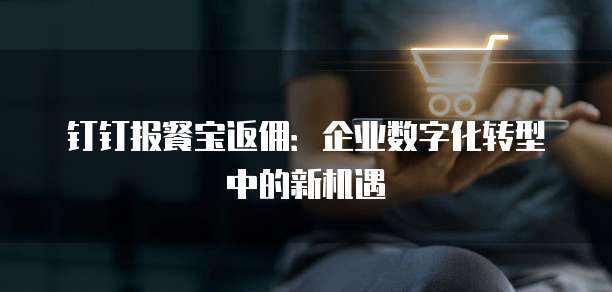 钉钉报餐宝返佣:企业数字化转型中的新机遇