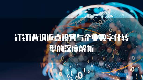 钉钉i背调返点设置与企业数字化转型的深度解析