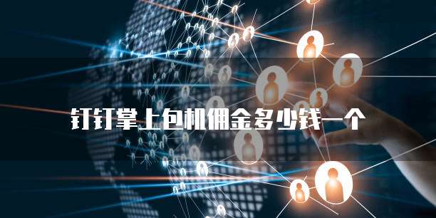 钉钉掌上包机佣金多少钱一个