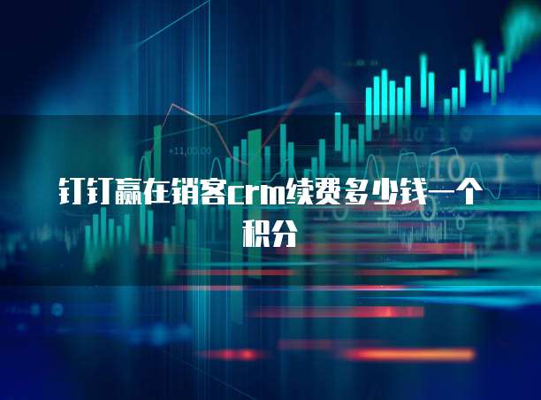 钉钉赢在销客crm续费多少钱一个积分