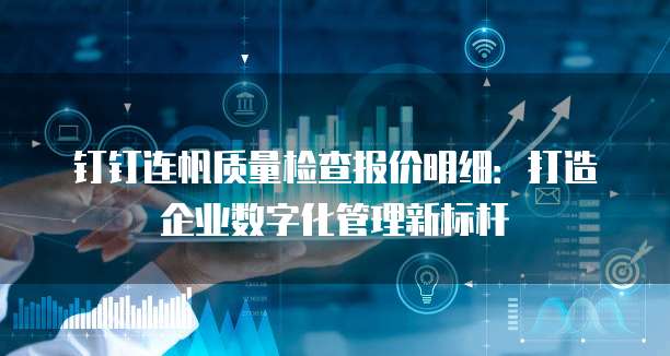 钉钉连帆质量检查报价明细：打造企业数字化管理新标杆