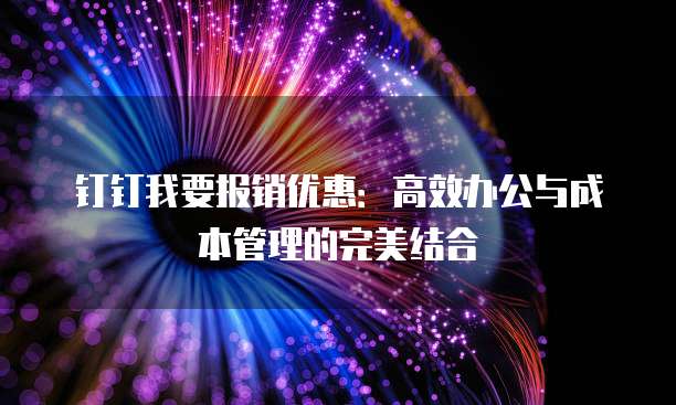 钉钉我要报销优惠:高效办公与成本管理的完美结合