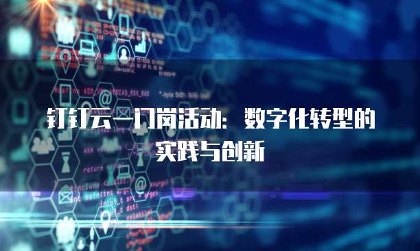 钉钉云一门岗活动：数字化转型的实践与创新