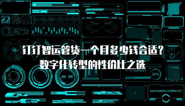 钉钉智运管货一个月多少钱合适?数字化转型的性价比之选