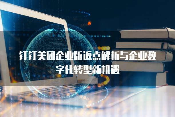 钉钉美团企业版返点解析与企业数字化转型新机遇