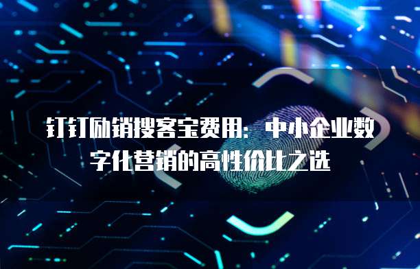 钉钉励销搜客宝费用:中小企业数字化营销的高性价比之选