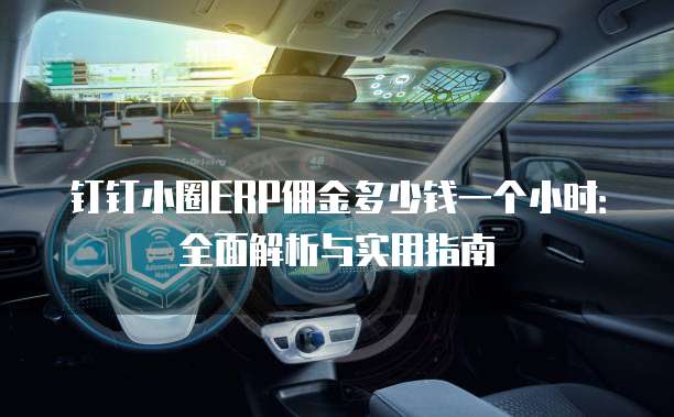 钉钉小圈ERP佣金多少钱一个小时:全面解析与实用指南