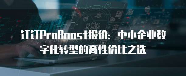 钉钉ProBoost报价：中小企业数字化转型的高性价比之选