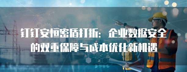 钉钉安恒密盾打折：企业数据安全的双重保障与成本优化新机遇