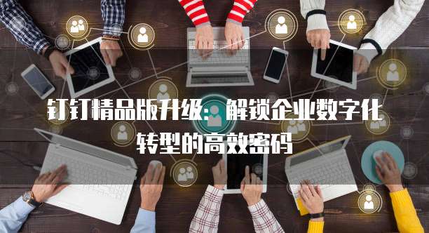 钉钉精品版升级:解锁企业数字化转型的高效密码