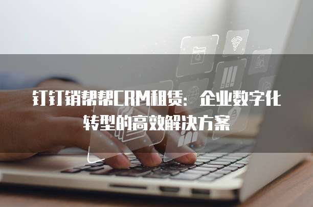 钉钉销帮帮CRM租赁：企业数字化转型的高效解决方案