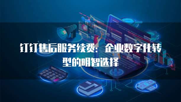 钉钉售后服务续费:企业数字化转型的明智选择
