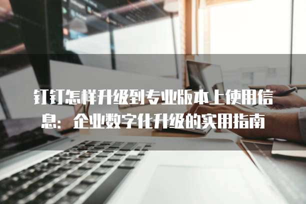 钉钉怎样升级到专业版本上使用信息：企业数字化升级的实用指南