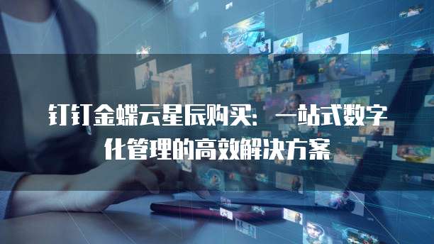 钉钉金蝶云星辰购买:一站式数字化管理的高效解决方案