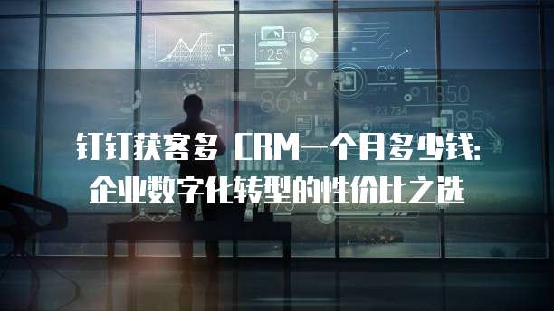 钉钉获客多 CRM一个月多少钱:企业数字化转型的性价比之选