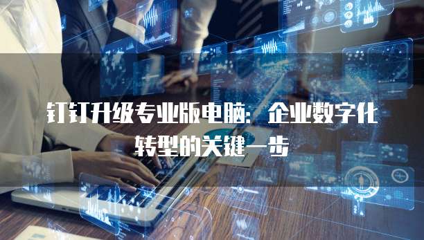 钉钉升级专业版电脑：企业数字化转型的关键一步