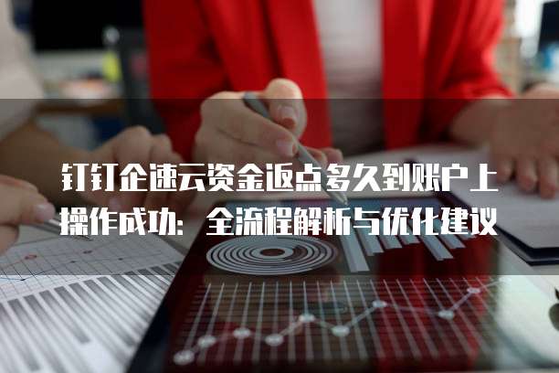 钉钉企速云资金返点多久到账户上操作成功:全流程解析与优化建议