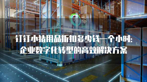 钉钉小猪用品折扣多少钱一个小时:企业数字化转型的高效解决方案