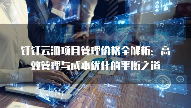 钉钉云派项目管理价格全解析:高效管理与成本优化的平衡之道