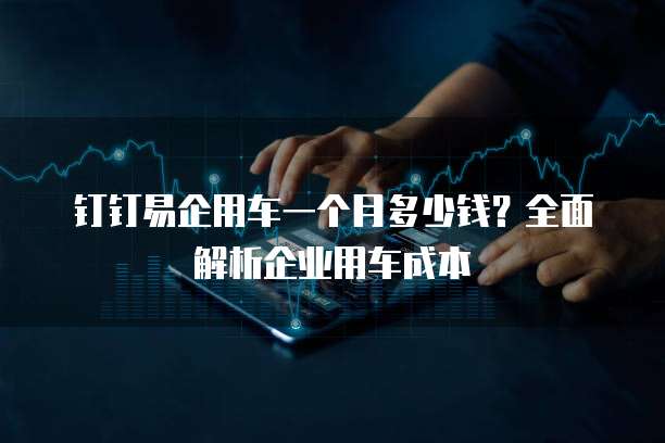 钉钉易企用车一个月多少钱?全面解析企业用车成本