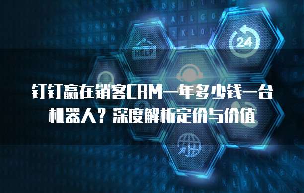 钉钉赢在销客CRM一年多少钱一台机器人？深度解析定价与价值