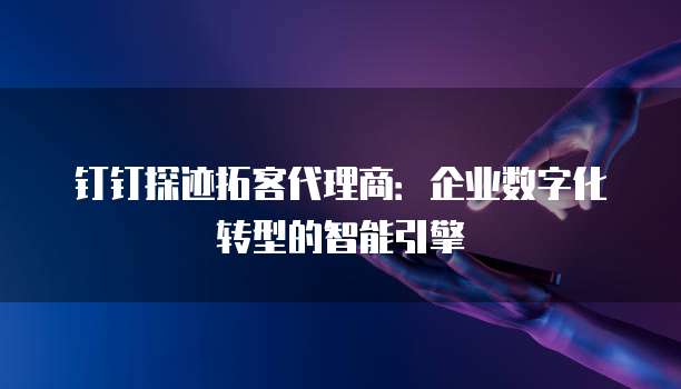 钉钉探迹拓客代理商:企业数字化转型的智能引擎