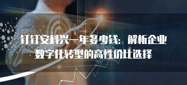 钉钉安科兴一年多少钱:解析企业数字化转型的高性价比选择