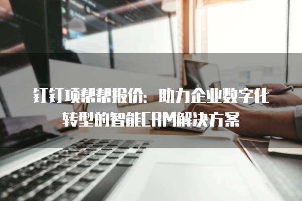 钉钉项帮帮报价：助力企业数字化转型的智能CRM解决方案