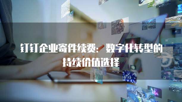 钉钉企业寄件续费：数字化转型的持续价值选择