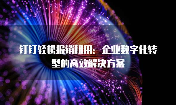 钉钉轻松报销租用：企业数字化转型的高效解决方案