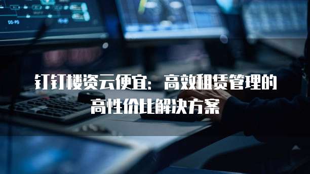 钉钉楼资云便宜:高效租赁管理的高性价比解决方案