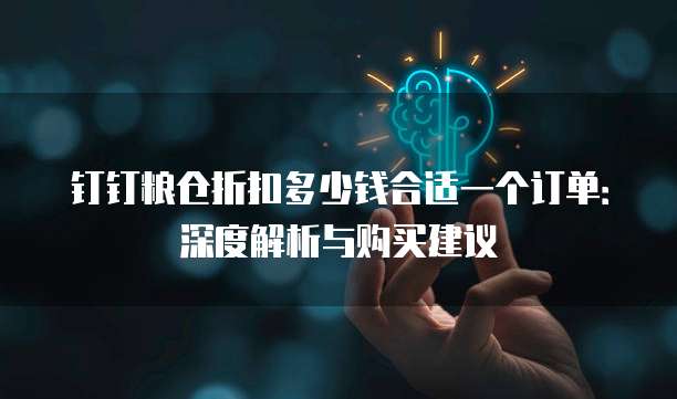 钉钉粮仓折扣多少钱合适一个订单:深度解析与购买建议