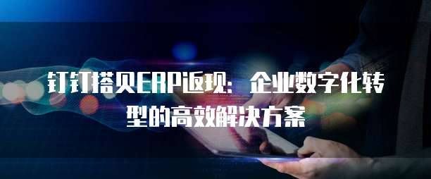 钉钉搭贝ERP返现:企业数字化转型的高效解决方案