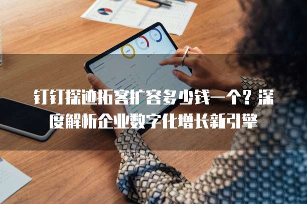 钉钉探迹拓客扩容多少钱一个?深度解析企业数字化增长新引擎