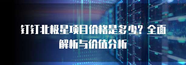 钉钉北极星项目价格是多少?全面解析与价值分析