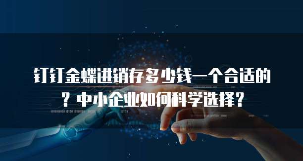 钉钉金蝶进销存多少钱一个合适的？中小企业如何科学选择？