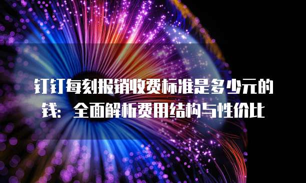 钉钉每刻报销收费标准是多少元的钱:全面解析费用结构与性价比