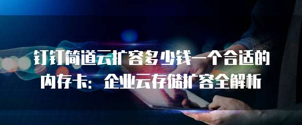 钉钉简道云扩容多少钱一个合适的内存卡：企业云存储扩容全解析