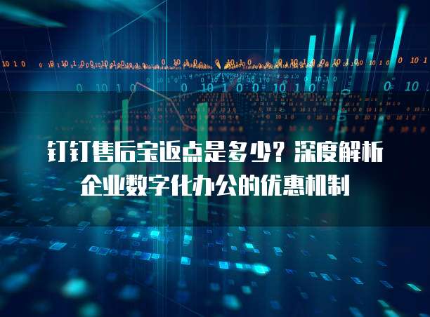 钉钉售后宝返点是多少？深度解析企业数字化办公的优惠机制