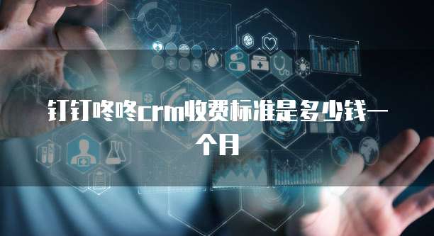钉钉咚咚CRM收费标准是多少钱一个月
