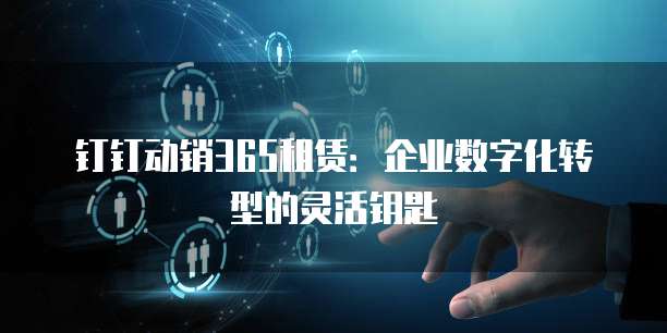 钉钉动销365租赁:企业数字化转型的灵活钥匙
