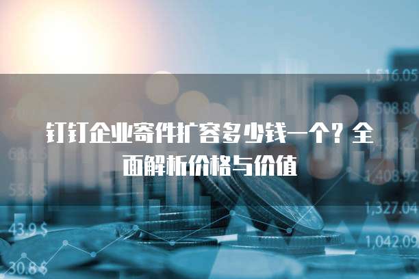 钉钉企业寄件扩容多少钱一个?全面解析价格与价值