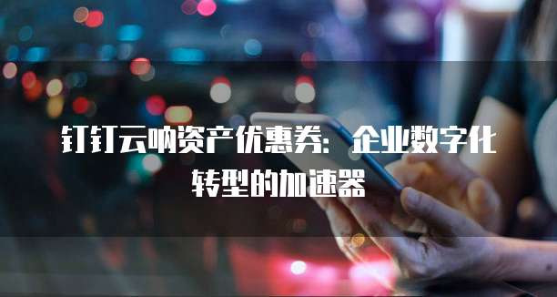 钉钉云呐资产优惠券：企业数字化转型的加速器
